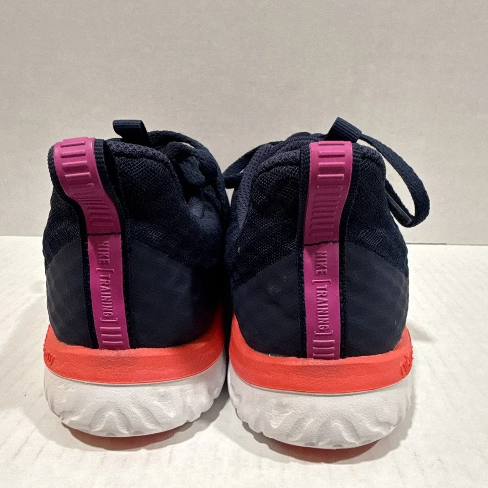Nike Woman's Low Top Lace Up Athletic Sneakers Navy/Pink/White/Red DC1869-400